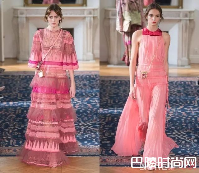 粉色系美裙_草木绿彻底拔草！这几个流行色貌美又好穿