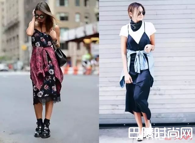 吊带裙跟上衣如何叠搭_骚动的夏季穿上Slip dress吊带令你风情万种