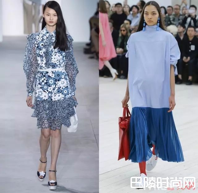 大牌秀场的蓝色服饰_清爽的蓝色穿搭 让你看到高质感的休闲气质