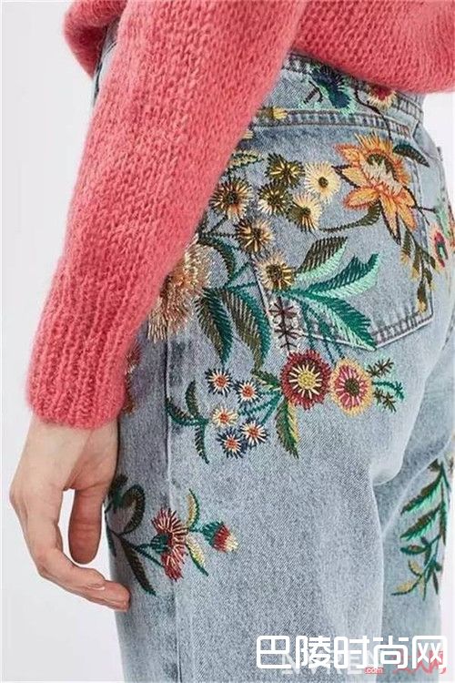 刺绣牛仔裤好看吗_搭配这款中国元素 让你穿出一个世纪的美