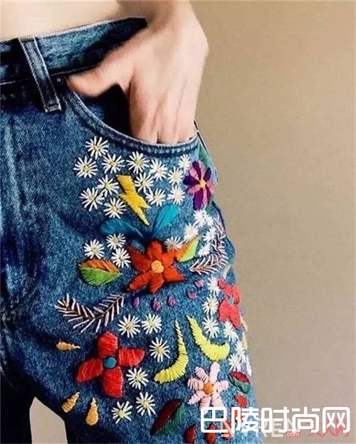 刺绣牛仔裤好看吗_搭配这款中国元素 让你穿出一个世纪的美