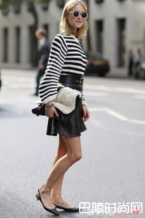 条纹衫配短裙_永不过时的条纹，到底怎么穿才最美？