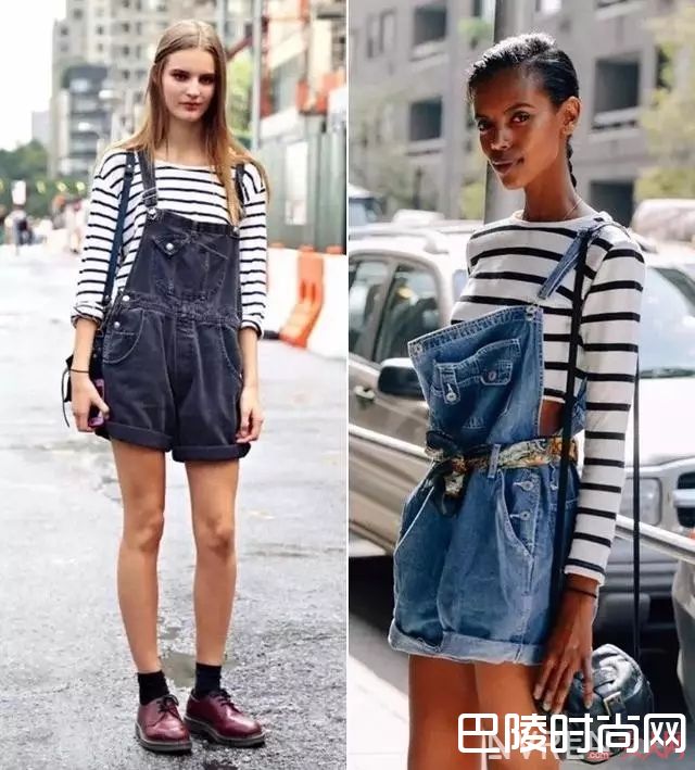 条纹衫配背带裤_永不过时的条纹，到底怎么穿才最美？