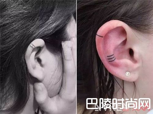 耳朵纹身纹什么好看_这个夏天不爱花臂?这些小纹身或许可以拯救单调的你