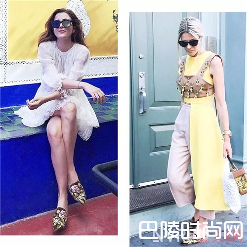 华丽装饰凉拖如何搭配？_夏季慵懒风 穿上这些拖鞋让你懒得很时髦！