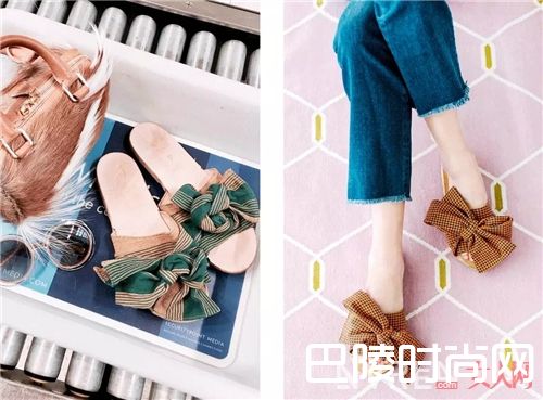 蝴蝶结拖鞋如何搭配？_夏季慵懒风 穿上这些拖鞋让你懒得很时髦！
