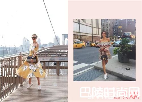 球鞋与连衣裙如何搭配?_还在烦恼参加婚礼的造型吗?一双球鞋就够了!