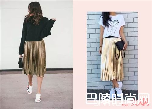 球鞋与半身裙如何搭配?_还在烦恼参加婚礼的造型吗?一双球鞋就够了!