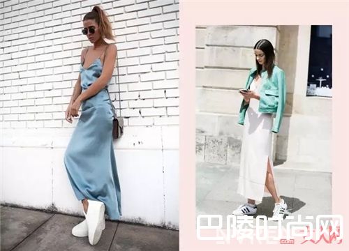 球鞋与连衣裙如何搭配?_还在烦恼参加婚礼的造型吗?一双球鞋就够了!