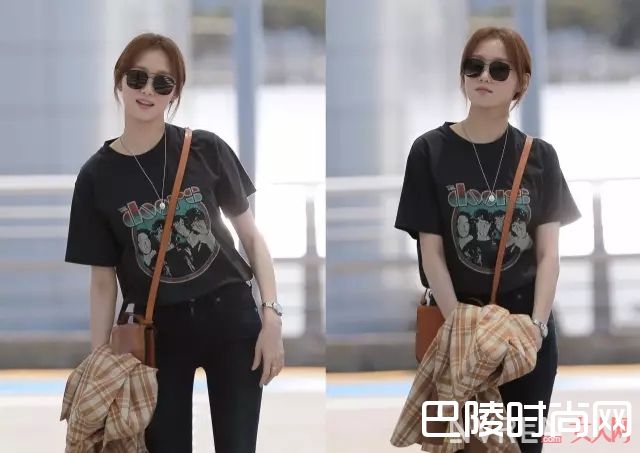 摇滚T明星街拍_白T穿腻了 来件“摇滚T“燃爆你的夏天！