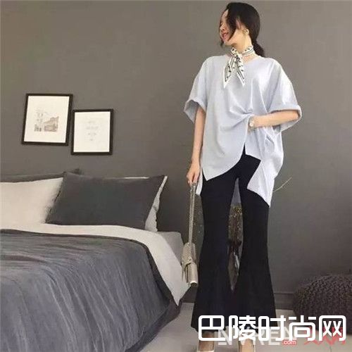喇叭裤+不规则造型感上衣_干货！让你简约又大方的秘密其实很简单