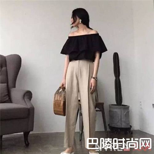 棉麻裤+棉质一字领_干货！让你简约又大方的秘密其实很简单