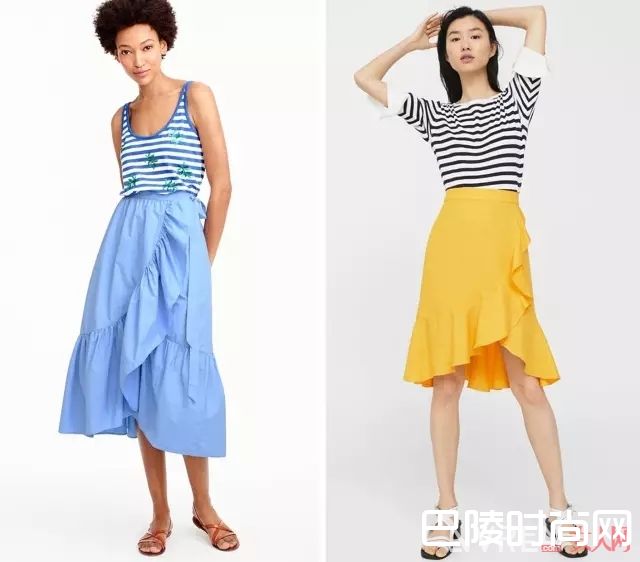 荷叶边裙子推荐_只有印花长裙怎么够，今夏还有哪些美裙值得买？