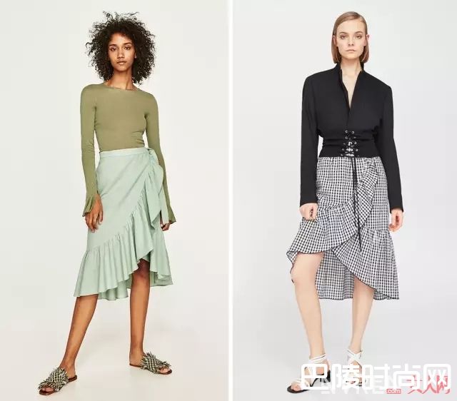 荷叶边裙子推荐_只有印花长裙怎么够，今夏还有哪些美裙值得买？