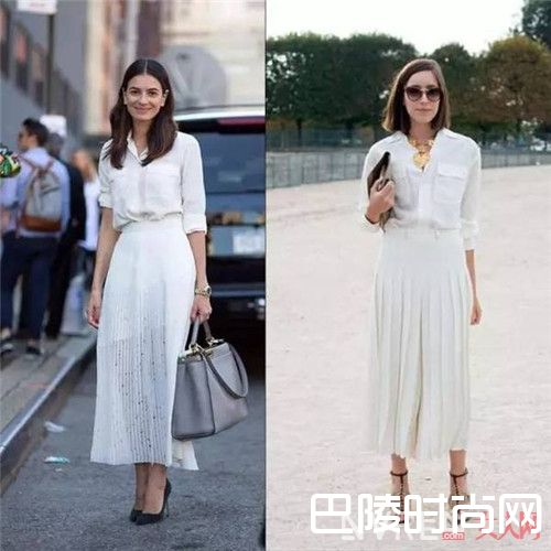 百褶裙怎么搭配_今年夏天这三条裙子让你暴瘦10斤 