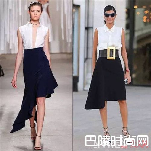 不规则半裙怎么搭配_今年夏天这三条裙子让你暴瘦10斤 