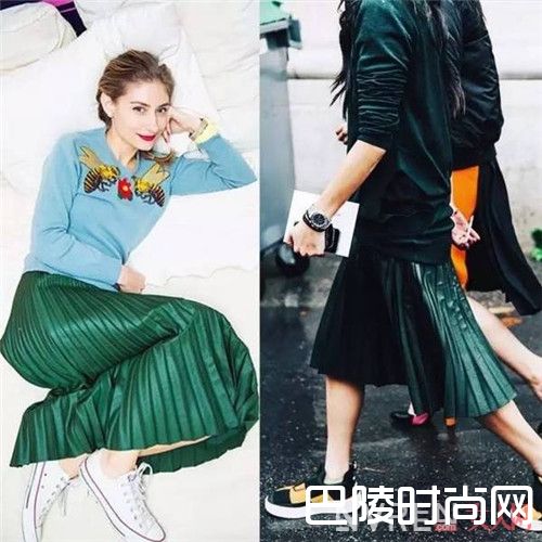 百褶裙怎么搭配_今年夏天这三条裙子让你暴瘦10斤 