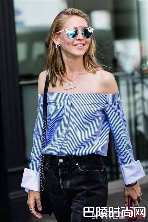 衬衫怎么露肩_纳尼？随时转换风格一件衬衫就可以了？
