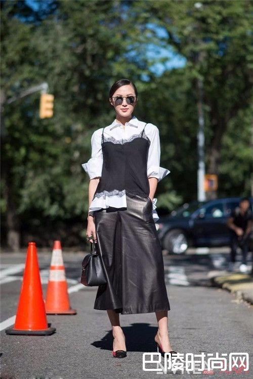 衬衫+吊带蕾丝怎么搭配_纳尼？随时转换风格一件衬衫就可以了？