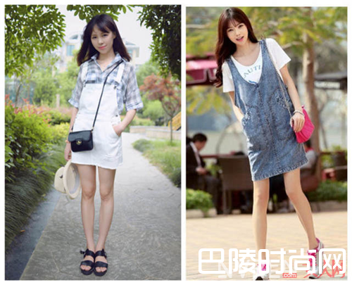 背带裙怎么搭配_轻松减龄元气少女穿搭 让你再青春一次