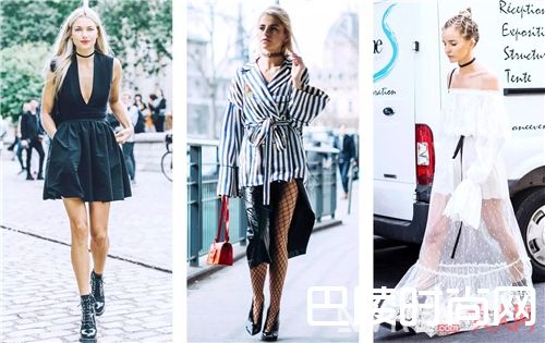 哪些衣服最适合搭配Choker？_这个夏天 你的脖子需要一条最时髦的Choker！