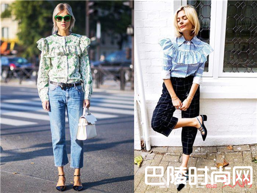 溜肩女生介绍_除了浪漫，荷叶边还能解决身材问题