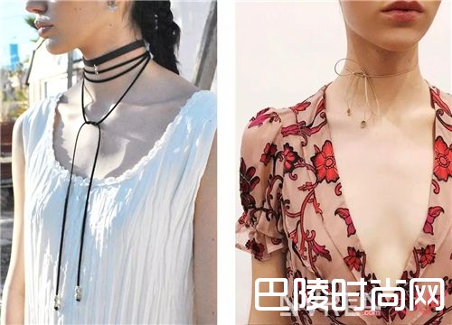 Wrap Choker如何搭配?_这个夏天 你的脖子需要一条最时髦的Choker!