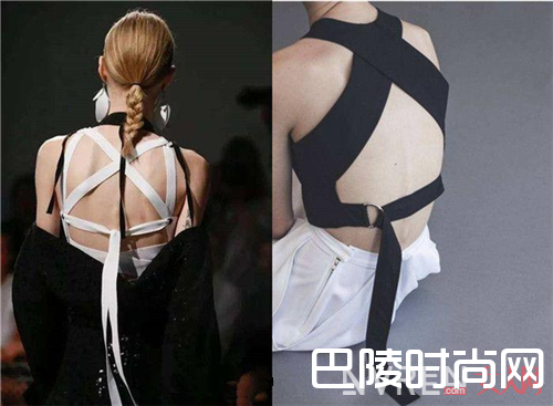 交叉绑带泳衣_遮挡物选的好 露起背来自信满满