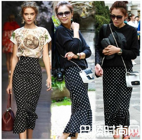 T恤+铅笔裙怎么搭配完美曲线_2017夏天T恤配半裙：这样穿清凉又显瘦！