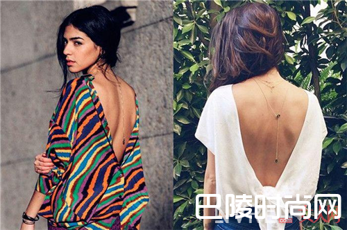 反戴项链_遮挡物选的好 露起背来自信满满