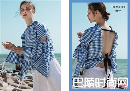 餐布格上衣如何搭配？_如此时髦清新 现在都流行把桌布穿在身上了！