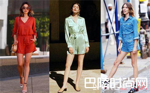 连体短裤夏_天呐这件连体裤，竟然把我的腿显得这么长