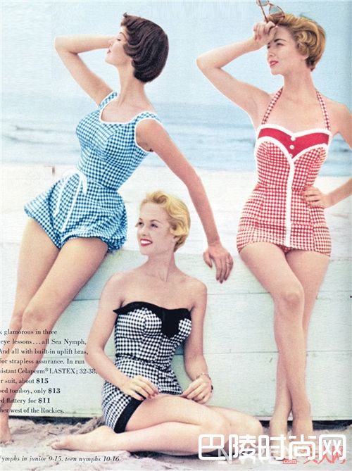 餐布格泳衣如何搭配?_如此时髦清新 现在都流行把桌布穿在身上了!