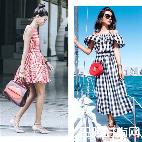 餐布格连衣裙如何搭配?_如此时髦清新 现在都流行把桌布穿在身上了!