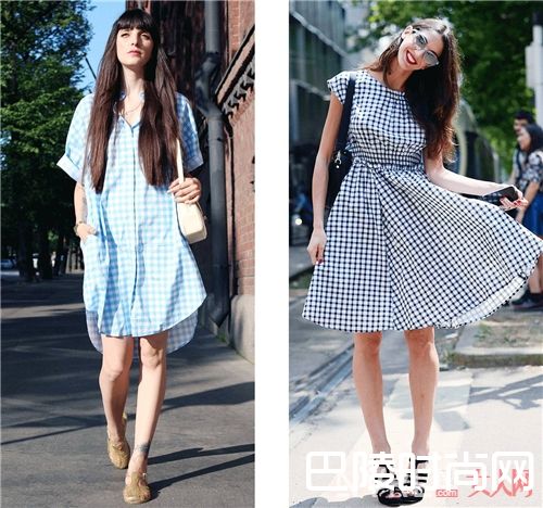 餐布格连衣裙如何搭配?_如此时髦清新 现在都流行把桌布穿在身上了!