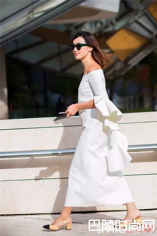 经典拼色小香风方跟鞋如何搭配？_夏装的最完美搭档 当然是一双时髦百搭的方跟鞋！