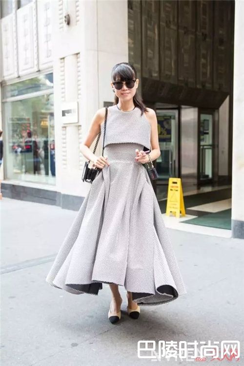 经典拼色小香风方跟鞋如何搭配？_夏装的最完美搭档 当然是一双时髦百搭的方跟鞋！