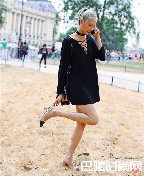 经典拼色小香风方跟鞋如何搭配？_夏装的最完美搭档 当然是一双时髦百搭的方跟鞋！