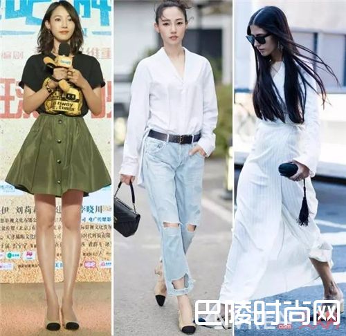 经典拼色小香风方跟鞋如何搭配？_夏装的最完美搭档 当然是一双时髦百搭的方跟鞋！