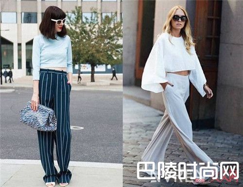 CROP TOP+阔腿裤介绍_不好意思我也来“炫腹”了 根本停不下来