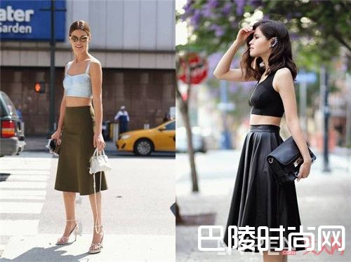 CROP TOP+中长裙介绍_不好意思我也来“炫腹”了 根本停不下来