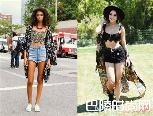 CROP TOP+短裤介绍_不好意思我也来“炫腹”了 根本停不下来