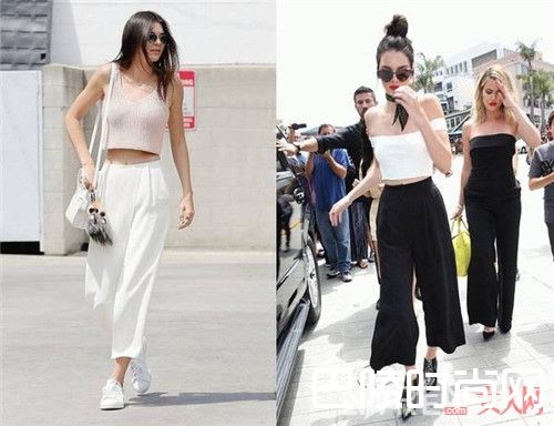 CROP TOP+阔腿裤介绍_不好意思我也来“炫腹”了 根本停不下来