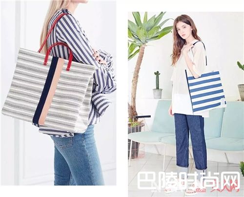 清凉条纹帆布包如何搭配？_结实耐用又能装、价格亲民又好看 这个包太赞了！