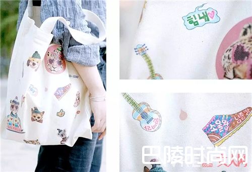 趣味印花帆布包如何搭配？_结实耐用又能装、价格亲民又好看 这个包太赞了！