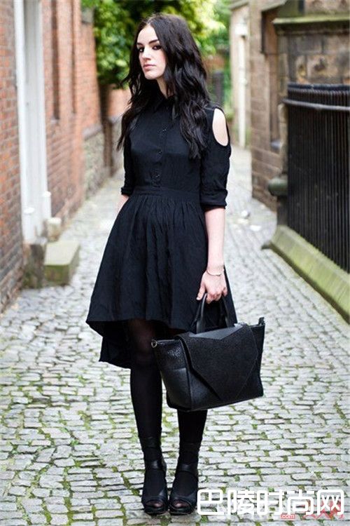 黑色洋装是必备实用单品中吗_百搭四款时尚洋装：优雅干练通勤装搭配！