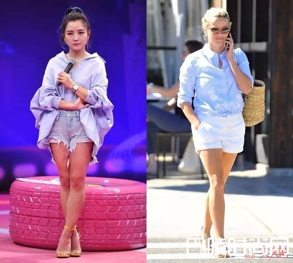 最清爽的冰蓝衬衫_震惊!比比t桖更好搭热裤的居然是这个!