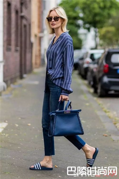 运动式凉拖如何搭配？_拖鞋是居家之物？潮流的人都把它们穿出门了！