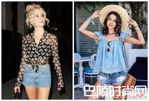 如何用牛仔短裤打造度假风？_满足你夏天的所有造型 只需要这一条百搭的裤子！