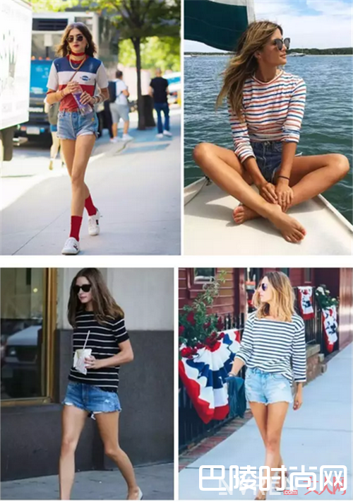 牛仔短裤与T恤如何搭配？_满足你夏天的所有造型 只需要这一条百搭的裤子！